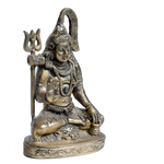 Brass Murti Lord Shiva Ji Mahadev - 6.5 × 4 Inches | For Pooja Temple | Home Decor | Office & Mandir Decoration And Gifts