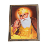 Sikh Guru Nanak Dev Ji Photo Frame - 17 × 13 Inches | For Pooja Temple | Home Decor And Gifts