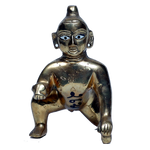 Brass Murti 7 No. Laddu Gopal | Laddu Gopal For Janmashtami Special - 6 × 3.5 Inches | For Pooja Temple | Home Decor | Office & Mandir Decoration And Gifts