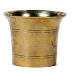 Drinking Brass Tumbler with Embossed Design | Brass Dining Glass - 4 × 3 Inches | 3 × 2.5 Inches | For Daily Use | Traditional Kitchenware And Pooja Temple
