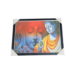 Lord Gautam Buddha Photo Frame - 26 × 20 Inches | For Pooja Temple | Home Decor And Gifts