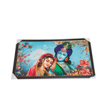 Goddess Radha And Lord Krishan Photo Frame - 21 × 39 Inches | For Pooja Temple | Home Decor And Gifts
