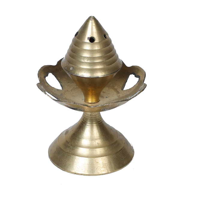 Brass Agarbatti Holder Stand | Burner with Ash Catcher | Batti Stand Plate | - 3 × 2 Inches | For Pooja Temple | Home & Office Decoration And Gifts