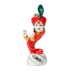 Lord Krishna Marble Dust Murti Idol - 6.5 x 3 Inches | For Pooja Temple | Home Decor | Office Decoration | Mandir Decoration And Gifts