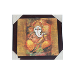 Lord Ganesha Photo Frame - 11 × 11 Inches | For Pooja Temple | Home Decor And Gifts