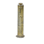 Shubhkart Nitya Brass Crystal Incense Holder with Ash Catcher | Agarbatti Holder | Brass Incense Burner for Home Office Diwali Puja Gifts Decor | Agarbatti Stand Holder - 9 × 2.5 Inches