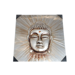 Lord Gautam Buddha Handmade Wall Painting Photo Frame - 32 × 31 Inches | For Pooja Temple | Home Decor And Gifts