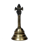 Brass Bell - 4 × 2 Inches | 5 × 2 Inches | 6 × 2.5 Inches | 6 × 3 Inches | For Pooja & Home Temple | Mandir Pooja| Pooja Thali | Home