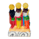 Lord Ram Darbar Marble Dust Murti Idol - 5 × 5 Inches | For Pooja Temple | Home Decor | Office Decoration | Mandir Decoration And Gifts