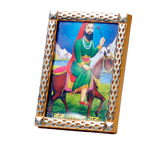 Baba Lakha Da Data Is Sitting On The Horse | Photo Frame - 5 × 3 Inches | For Pooja Temple | Home Decor | Office Decoration | Mandir Decoration And Gifts
