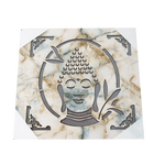 Lord Buddha Ji Photo Frame - 12 × 12 Inches | For Pooja Temple | Home Decor | Office Decoration | Mandir Decoration And Gifts