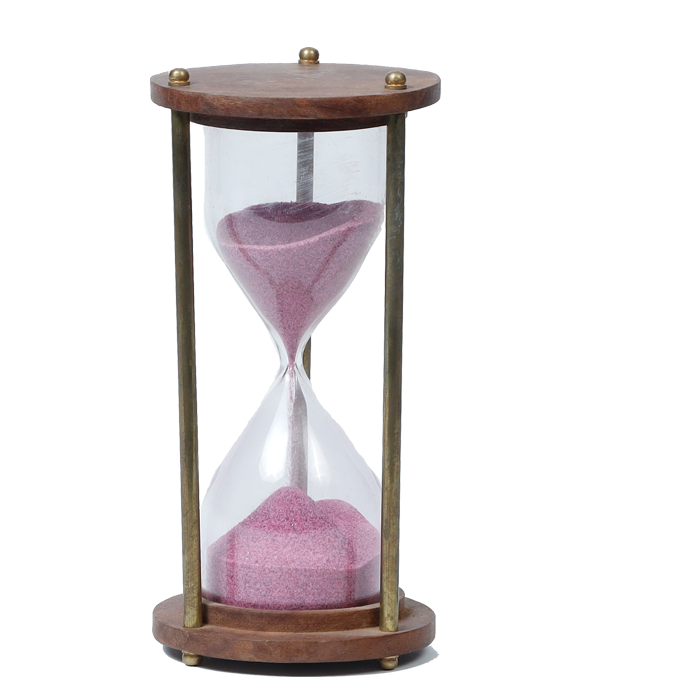 Hourglass Timer | Colored Durable Glass | Counts Approx 1 Hour | Sand Clock Timer | Vintage Style| Perfect for Gift Home Decor | Study Table Desk Office - 4 × 2 Inches | 6 × 3 Inches | Decoration And Gifts