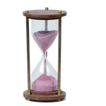Hourglass Timer | Colored Durable Glass | Counts Approx 1 Hour | Sand Clock Timer | Vintage Style| Perfect for Gift Home Decor | Study Table Desk Office - 4 × 2 Inches | 6 × 3 Inches | Decoration And Gifts