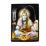 Lord Shiva Ji Mahadev Photo Frame - 8 x 6 Inches | For Pooja Temple | Home Decor | Office Decoration | Mandir Decoration And Gifts
