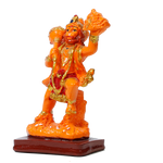 Veer Bajrang Bali Hanuman Ji Sindoori | Marble Dust Murti Idol - 5 x 3 Inches | For Pooja Temple | Home Decor | Office Decoration | Mandir Decoration And Gifts