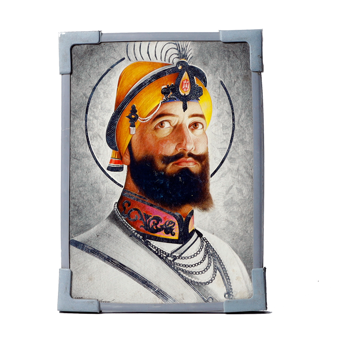 Guru Govind Singh Sahib Ji Saroop Sikh Photo Frame - 7 × 5 Inches | For Pooja Temple | Home Decor | Office Decoration | Mandir Decoration And Gifts