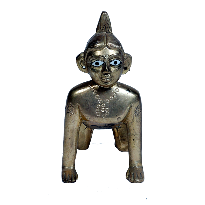 Brass Murti Goddess Radha - 4 × 2 Inches | 3 × 1.5 Inches | 3.5 × 2 Inches | For Pooja Temple | Home Decor | Office & Mandir Decoration And Gifts