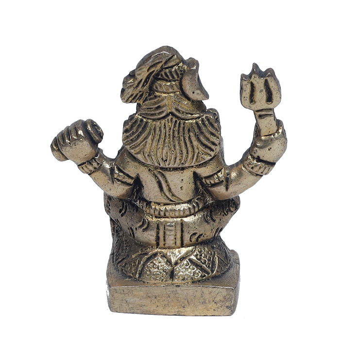 Brass Murti Lord Shiva Ji Mahadev - 2 × 2 Inches | 2.5 × 2 Inches | For Pooja Temple | Home Decor | Office & Mandir Decoration And Gifts