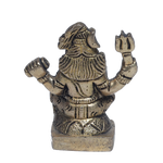 Brass Murti Lord Shiva Ji Mahadev - 2 × 2 Inches | 2.5 × 2 Inches | For Pooja Temple | Home Decor | Office & Mandir Decoration And Gifts