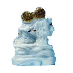Lord Shiva Family Marble Dust Murti Idol - 4 × 3 Inches | For Pooja Temple | Home Decor | Office Decoration | Mandir Decoration And Gifts