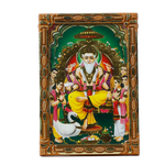 Lord Vishwakarma Bhagwan Photo Frame - 5 × 3 Inches | For Pooja Temple | Home Decor | Office Decoration | Mandir Decoration And Gifts