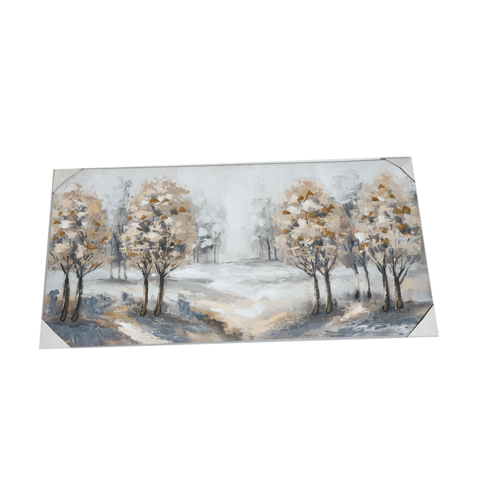Abstract Birch Forest Tree Painting Photo Frame - 24 × 37 Inches | Home Decor And Gifts