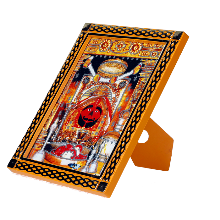 Shree Salasar Balaji Maharaj Photo Frame - 8 x 6 Inches | For Pooja Temple | Home Decor | Office Decoration | Mandir Decoration And Gifts