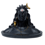 Lord Adiyogi Shiva Murti - 5 × 6 Inches | For Pooja Temple | Home Decor | Office & Mandir Decoration | Car Dashboard And Gifts