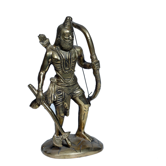 Brass Murti Bhagwan Parshuram - 7 × 3.5 Inches | For Pooja Temple | Home Decor | Office & Mandir Decoration And Gifts
