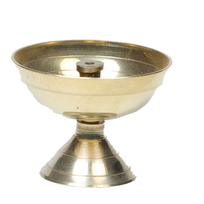 Brass Shubhkart Ornamental Pyali Diya | Oil Lamp for Diwali Puja & Other Religious Rituals - 2 × 2 Inches | For Pooja Temple | Home And Mandir Decoration And Gifts