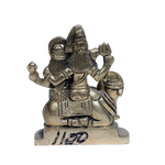 Brass Murti Lord Shiva Family | God Shiva, Parvati, Ganesh And Kartikeya Murti - 3 × 3 Inches | For Pooja Temple | Home Decor And Gifts