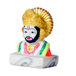 Shree Khatu Shyam Baba Marble Dust Murti Idol - 4 x 3 Inches | For Pooja Temple | Home Decor | Office Decoration | Mandir Decoration And Gifts