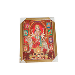 Goddess Durga Mata Is Sitting On The Lion Photo Frame - 26 × 20 Inches | For Pooja Temple | Home Decor And Gifts