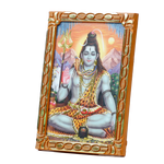 Lord Shiva Shankar Bholenath Photo Frame - 5 × 3 Inches | For Pooja Temple | Home Decor | Office Decoration | Mandir Decoration And Gifts