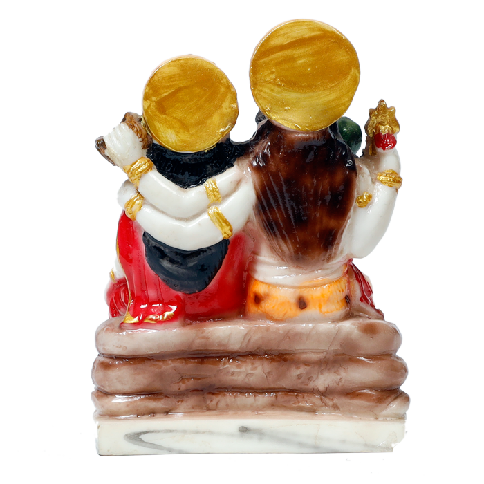 Lord Shiva Family Marble Dust Murti Idol | God Shiva, Parvati, Ganesh And Kartikeya - 6 × 5 Inches | For Pooja Temple | Home Decor | Office Decoration | Mandir Decoration And Gifts