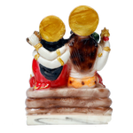 Lord Shiva Family Marble Dust Murti Idol | God Shiva, Parvati, Ganesh And Kartikeya - 6 × 5 Inches | For Pooja Temple | Home Decor | Office Decoration | Mandir Decoration And Gifts