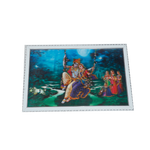 Goddess Radha And Lord Krishan Photo Frame - 17 × 25 Inches | For Pooja Temple | Home Decor And Gifts