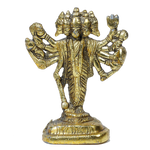 Brass Murti Lord Panchmukhi Hanuman Ji - 5 × 4 Inches | For Pooja Temple | Home Decor | Office & Mandir Decoration And Gifts