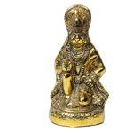 Brass Murti Veer Bajrang Bali Hanuman Ji - 6 × 3 Inches | For Pooja Temple | Home Decor | Office & Mandir Decoration And Gifts