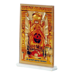 Shree Salasar Balaji Maharaj Photo - 4 × 2 Inches | For Pooja Temple | Home Decor | Car Dashboard | Office & Mandir Decoration And Gifts