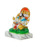 Panchmukhi Hanuman Ji Is Sitting On The Throne | Marble Dust Murti Idol - 4 × 3 Inches | For Pooja Temple | Home Decor | Office Decoration | Mandir Decoration And Gifts