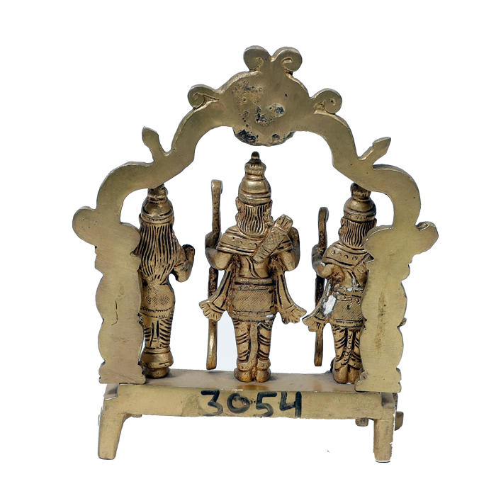 Brass Murti 4 No. Lord Ram Darbar - 6 × 4.5 Inches | For Pooja Temple | Home Decor | Office & Mandir Decoration And Gifts