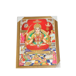 Goddess Santoshi Mata Photo Frame - 26 × 20 Inches | For Pooja Temple | Home Decor And Gifts