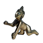 Brass Murti 3 No. Laddu Gopal | Laddu Gopal For Janmashtami Special - 3 × 2 Inches | For Pooja Temple | Home Decor | Office & Mandir Decoration And Gifts