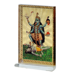Goddess Kali Mata Photo - 4 × 2 Inches | For Pooja Temple | Home Decor | Car Dashboard | Office & Mandir Decoration And Gifts