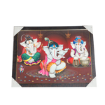 Lord Ganesha Photo Frame - 26 × 20 Inches | For Pooja Temple | Home Decor And Gifts