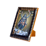 Maa Kaali Standing On Lord Shiva Photo Frame - 8 x 6 Inches | For Pooja Temple | Home Decor | Office Decoration | Mandir Decoration And Gifts