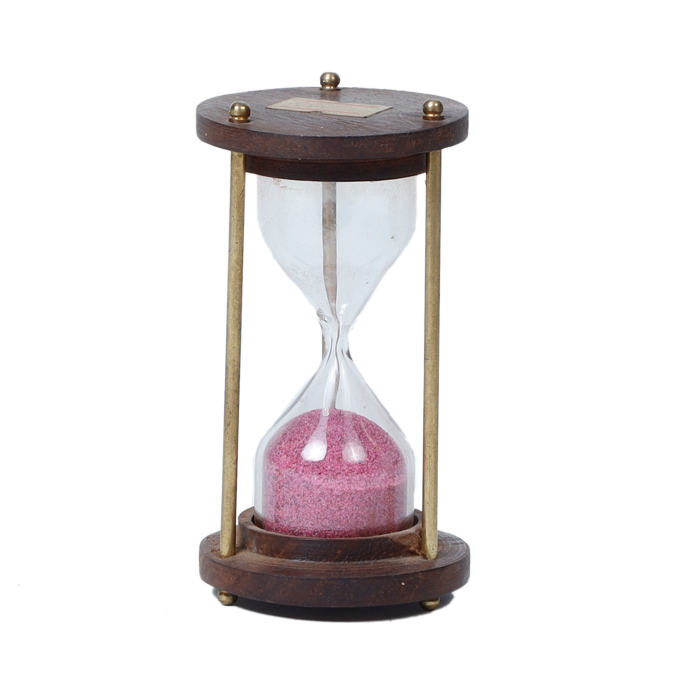 Hourglass Timer | Colored Durable Glass | Counts Approx 1 Hour | Sand Clock Timer | Vintage Style| Perfect for Gift Home Decor | Study Table Desk Office - 4 × 2 Inches | 6 × 3 Inches | Decoration And Gifts