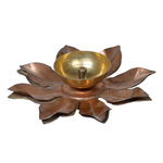 Brass Lotus Flower Diya - 2 × 6 Inches | For Pooja Temple | Home Decoration | Decorative Diwali & Christmas And Gifts