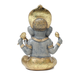 Lord Ganesha Is Sitting Is Sitting On Throne | Terracotta Clay Murti Idol - 9 × 5 Inches | For Pooja Temple | Home Decor | Office Decoration | Mandir Decoration And Gifts